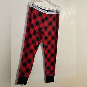 Victoria's Secret Red and Black Diamond Pajama Pants
